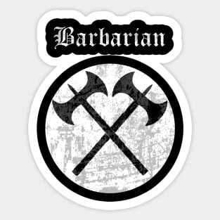 Barbarian - Class Sticker